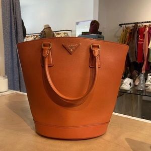 Saffiano Orange Lux Convertible Crosshatch
